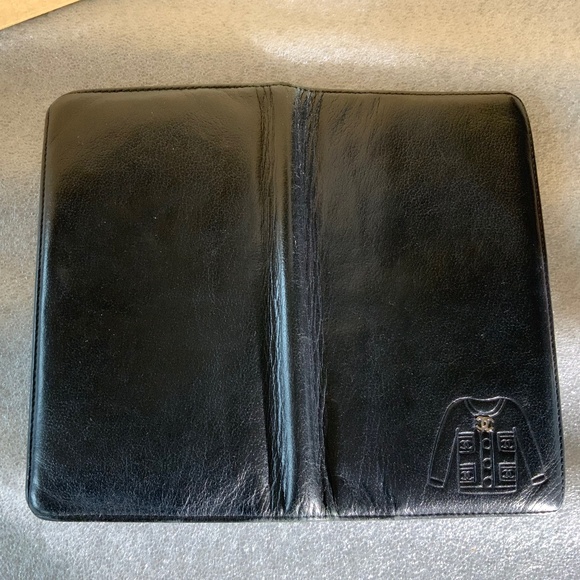 CHANEL JACKET MOTIF CC LOGO LEATHER LONG BIFOLD WALLET BLACK - Picture 10 of 15